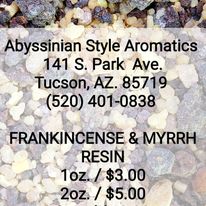 Frankincense & Myrrh Resin